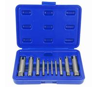10 - piece Set Bulloni di Estrattore di Viti Rotte, Tap Extractor 4 Flute, Broken Head Screw Remover, Estrattore di Rubinetto in Acciaio 3 Tipi, Strumenti per Riparazione