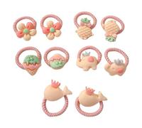 10 Pieces Bambino Elastico Fascia Dei Capelli Con Tema Di Frutta Chiaro Legami Per I Bambini Vari Acconciature Abbigliamento Quotidiano