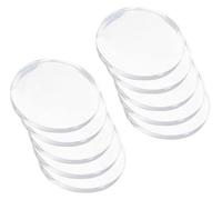 10 Pieces Clear Round Acrylic Disc Panel Thickness 10Mm, Diameter 20-60Mm Suitable for DIY Crafts And Home Decoration, 30mm(Diameter 40mm)