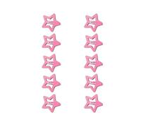 10 Pieces Colore Dolce Forcina Fluorescenza A Forma Di Stella Capelli Per Le Donne Dei Capelli Treccia Ragazze Partito Barrettes Accessori Per Adulti