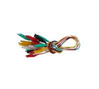 10 Pieces Colorful Electrical Test Clips with Alligator Clips and DoubleEnded Insulators for Safe Electrical Testing and Reliable Circuit Connections