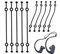 10 Pieces Silicone Anti Slip Strap Open Ear Headphones Retainer Runner