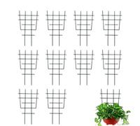 10-Pieces Stackable Plant Trellis, Adjustable Climbing Plant Stakes, Garden Plants Support for Potted Plants Vine Ivy Clematis Jasmine Pothos Monstera Indoor Outdoor Garden Pot Trellis