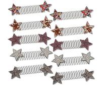 10 Pieces Star Rhinestone Broken Hair Comb for Black Women, Broken Hai Comb Clip for Small Broken Finishing Fixing