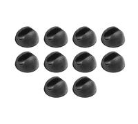 10 piedini protettivi per gambe a forcina, in silicone antiscivolo, 10 mm, universale, per pavimenti in legno, mobili fai da te, colore nero