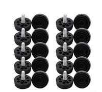 10 piedini regolabili per mobili, M10 x 30 x 20 mm, piedini regolabili con dado di blocco, piedini per gambe del tavolo