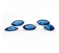 10 pietre di zirconia cubica a forma marquise 5A, 2 x 4-8 x 16 mm, gemme sintetiche per la creazione di gioielli, blu, 3,5 x 7 mm (10 pezzi)