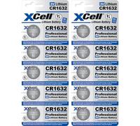 10 pile a bottone al litio CR1632 3 V/130 mAh (2 blister da 5)