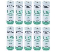 10 Pile batterie Litio A SAFT LS17500 3,6V 3600 mAh LI-SOCl2 17500 allarme GPS