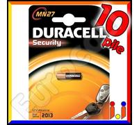 10 PILE DURACELL 12v MN27 MN 27 A27 Pila Batterie batteria Alcaline