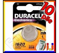 10 PILE DURACELL LITHIUM CR1620 3v CR 1620 LITIO DL1620 Pila Batterie batteria