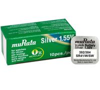 10 pile V392 384 - SR41W MURATA o ENERGIZER Silver oxid