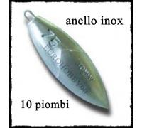 10 piombo tommy anello inox pesca surfcasting lancio tecnico surf casting