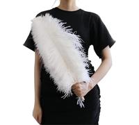 10 piume di struzzo grandi, 35-55 cm, piume bianche, per feste di nozze, vasi per la casa, accessori per la decorazione della tavola, pennacchi artigianali