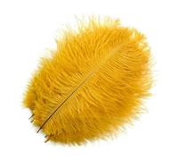 10 piume di struzzo nere naturali per artigianato, matrimonio, decorazione per la casa, 15-20 cm/25-30 cm/30-35 cm, centrotavola per feste, piume di struzzo dorate, 45-50 cm