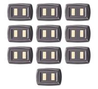 10 Placche, 2 moduli/posti distanziati, Compatibile Con BTicino Magic, alluminio notte, Placca arrotondata, Plastica di alta qualità, 100% compatibile con supporti e moduli originali