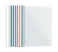 10 Plastica A4 Rapporto Copertina Cartella di File con Barra Scorrevole Copertine per Rilegatura Copertine Rilegatura per Report Cartelline Raccoglitore per Casa Scuola Ufficio Documenti Organizer (A)