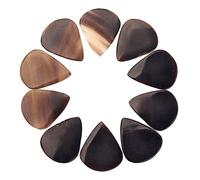 10 plettri per chitarra in corno di bufalo per basso mandolino Banjo 0,8 - 1,2 mm