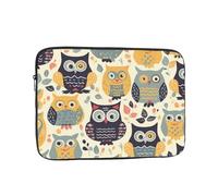 10 Pollice Laptop Sleeve Bag Impermeabile Antiurto Laptop Case Bag Animale Cartoon Gufi Carino Della Pelle Del Computer Borse Leggero Tablet Custodia