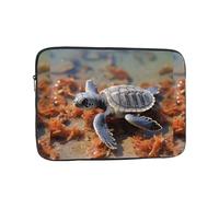 10 Pollice Laptop Sleeve Bag Impermeabile Antiurto Laptop Case Bag Cut Baby Sea Turtle Computer Pelle Borse Leggero Tablet Custodia da trasporto