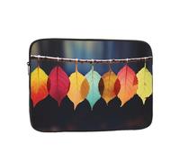 10 Pollice Laptop Sleeve Bag Impermeabile Antiurto Laptop Case Bag Foglie Colorate Su Una Corda Borse Della Pelle Del Computer Leggero Tablet Custodia