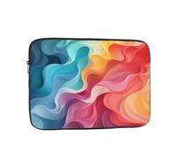 10 Pollice Laptop Sleeve Bag Impermeabile Antiurto Laptop Case Bag Rainbow Color Illustrazione Astratta Borse Pelle Del Computer Leggero Tablet Custodia