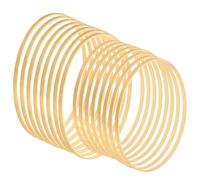 10 Pollici 12 Pollici Legno Bambù Floreale Cerchio, 16pz 1 Set