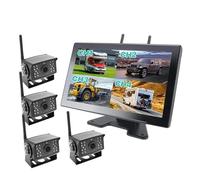 10 Pollici AHD Digital Wireless Touch Screen DVR Record Backup IR Camera WiFi 4CH Monitor Per Auto Per Camion Rimorchio Autobus Camper SUV Telecamera Posteriore(Add 4 camera,No SD Card)