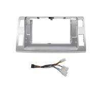 10 Pollici Telaio Auto Fascia Adattatore Canbus Scatola Decodificatore Radio Cruscotto Per Toyota Per Previa 3 XR50 Per Estima Per Tarago Fascia del pannello radio(Silver RHD Cable)