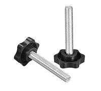 10 pomelli a vite di bloccaggio, M8, a forma di prugna, esagonali, a stella, di ricambio, adatti per parti di serraggio, attrezzature per macchine (M8 x 50 mm)