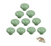 10 pomelli rotondi colorati in ceramica per armadietti, maniglie a foro singolo per cassetti, credenze, cassettoni e ante