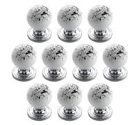10 pomelli rotondi da 25 mm, maniglie per cassetti e armadi con base in metallo, per camera da letto, bagno, camera dei bambini, decorazione per mobili, armadietti, guardaroba