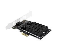 10 Port PCIe Adapter Card Rapid 6Gbps Trasmissione Risparmio di Spazio Design Per PC Costruisce Soluzione di Espansione Di Archiviazione Ad Alta Capacità
