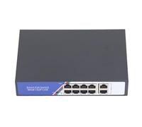 10 Port Poe Switch, Switch di Rete Non Gestito 4KV Thunder Protection 100-240 V Plug And Play for Home School Hotel per Router (#1)