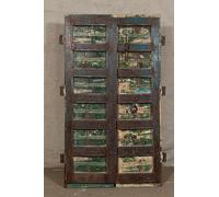 10. Porta in Legno Chiodata - Dimensioni L108xP10xH184 cm - Porta in Stile Rustico con Design Chiodato, Costruzione Resistente e Finitura Durevole, Perfetta per Ambienti Interni Tradizionali.