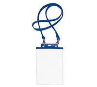 10 PORTANOME PASS 7ST-M 15x21cm (A5) BLU con CORDONCINO BLU SEI ROTA