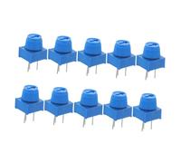 10 Potenziometro Manopola Trimmer 3 Ohm a K Pin con Pezzi | Breadboard e Pcb di Prototipazione, Resistenza Regolabile, Corpo in Plastica e Metallo, Resistente All’Usura