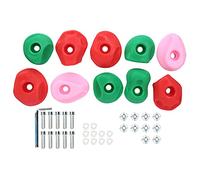 10 Prese per Arrampicata su Roccia, Impugnature per Pareti su Roccia per Arrampicata Set da Gioco per Parco Giochi Multicolore con Hardware di Montaggio per Parco Giochi per (Taglia piccola 10 pezzi)