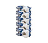 10 Prese per Modulo di Rete CAT6A RJ45, Design Senza Utensili, Velocità 10 Gigabit, Ideali per Reti Domestiche e D'Ufficio