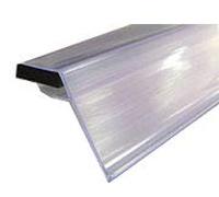 10 Profili Portaprezzo Ad Incastro per Ripiani - 120x3,9h cm