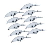 10 Profondamente Acqua Crankbait Senza Verniciatura Spazzatura Crankbait Esca Galleggianti Battute Esche Per La Pesca Artificiale Che Durano Pesca Artificiale