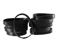 10 Protezione Nero Silicone Bianco Polso Potente Bracciale in Gomma Karma Suc...