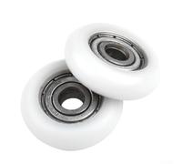 10 pulegge con cuscinetti a sfera a scanalatura profonda per ferramenta per mobili, porte scorrevoli in vetro, battente in lega di alluminio, rulli per doccia, Dr