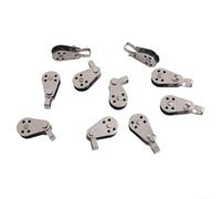 10 pulegge in acciaio inox e nylon con elettrolitico per una maggiore resistenza, accessori per barche a vela e kayak (304)