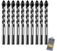 10 Punte Da Trapano 6Mm Professionali Gres Porcellanato Ceramica Vetro Cemento