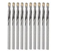 10 Punte da Trapano in Carburo da 4 Mm, Punte Elicoidali in Acciaio al Tungsteno con Codolo Cilindrico Per Lega di Acciaio Inossidabile, Metallo, Plastica, Legno