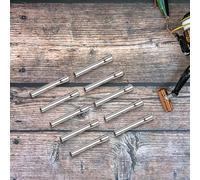 10 punte di guida per pesca compatibili con canne cave, realizzate in robusto acciaio inossidabile e ceramica resistente all'usura (1,7 mm)