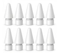 10 punte di ricambio per Apple Pencil punta di prima generazione e seconda generazione, accessori per matite, antiscivolo, scrittura silenziosa, riduzione del rumore, facile da installare