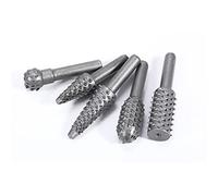 10 punte elicoidali per la lavorazione del legno, gambo da 6,3 mm (1/4"), utensili elettrici, raspa per la lavorazione del legno, scalpello rotante in rilievo, testa di macinazione (colore : 5PC