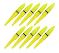 10 punte per canna da pesca Glow Sticks durante la notte a LED Ligt, puntali per allarme, asta permanente